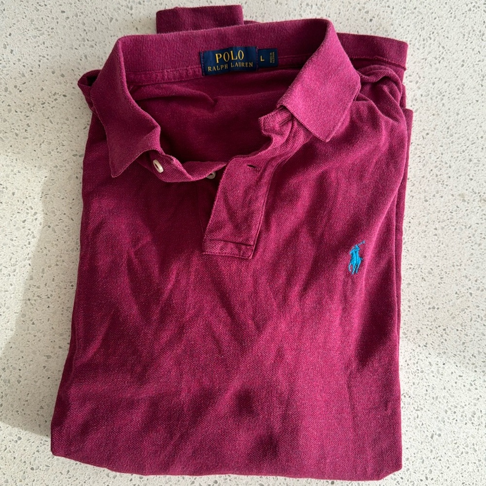 Large vintage Polo Ralph Lauren long sleeve polo shirt